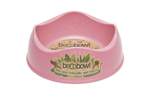 Comedero ecológico para perros Becobowl Rosa