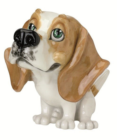 Figura de Piedra Ceramica Maciza Labrador Beagle- Max