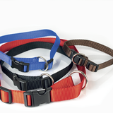 Collar de Nylon Súper Suave Ajustable para Perro con Cerradura de Encaje Color Rojo